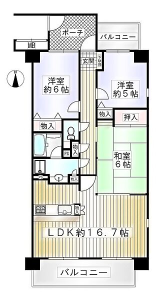 間取りを拡大表示