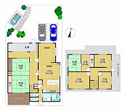 近鉄南大阪線 磐城駅 徒歩23分 7LDKの間取り