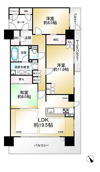 間取りを拡大表示