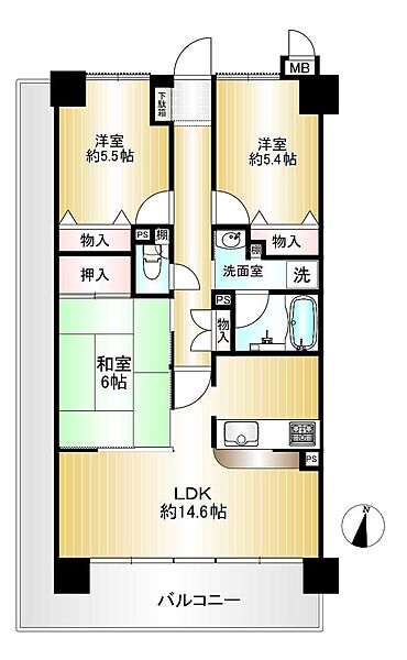 間取りを拡大表示