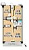 間取り：3LDK、価格2180万円、専有面積60.9m2、バルコニー面積10.44m2 