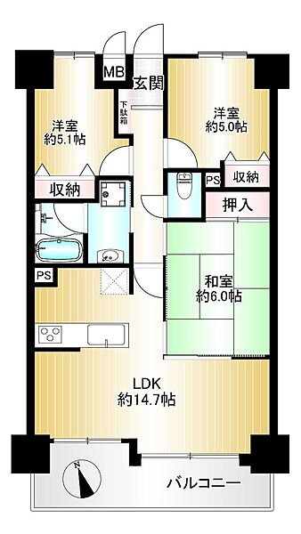 間取りを拡大表示