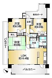 リーベスト楠葉・東山 3LDKの間取図画像