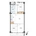 間取り：3LDK、価格1380万円、専有面積68.75m2、バルコニー面積6.6m2