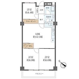甲子園センチュリーマンション 3LDKの間取図画像