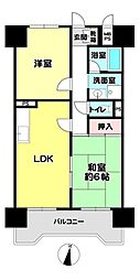 深江67番館 2LDKの間取図画像