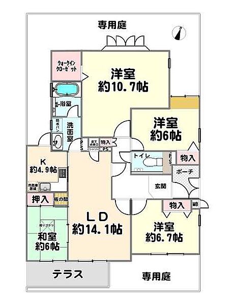 間取りを拡大表示