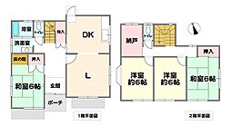 神鉄公園都市線 フラワータウン駅 徒歩9分 4LDKの間取り