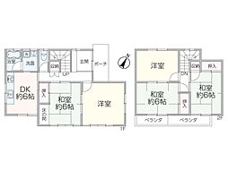 JR関西本線 蟹江駅 徒歩24分 5DKの間取り