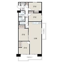 星和豊田町コーポラス 4LDKの間取図画像