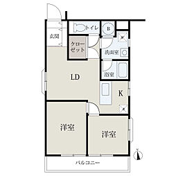 間取図画像 2LDK