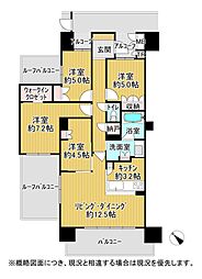 ローレルスクエア四日市富田 4LDKの間取図画像