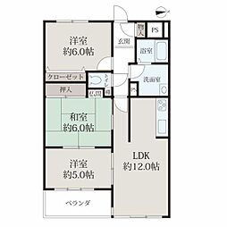 シティライフ桜橋 3LDKの間取図画像