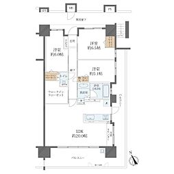 ヴェルディ天神川駅南 3LDKの間取り