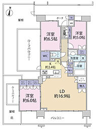Brilliaレイクタウンパークサイド 3LDKの間取図画像