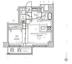 東武亀戸線 小村井駅 徒歩2分の賃貸マンション 2階1LDKの間取り