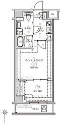 東武亀戸線 小村井駅 徒歩2分の賃貸マンション 6階1DKの間取り
