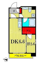 東京メトロ半蔵門線 押上駅 徒歩2分の賃貸マンション 3階1DKの間取り