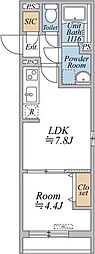 間取図画像 1LDK