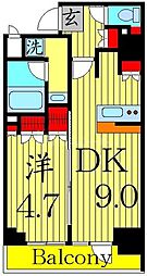 ルーラル二十四番館 1DKの間取図画像