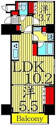 クレストコート押上North 2LDKの間取図画像