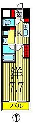 LIVCITY両国四番館 1Kの間取図画像