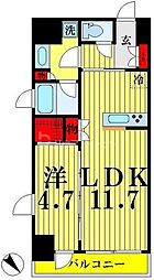 アクサス墨田アジールコート 1LDKの間取図画像
