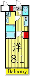 アイルプレミアム向島 1Kの間取図画像