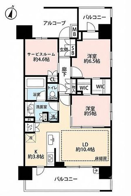 【3沿線利用可、湘南台駅徒歩2分!2023年築の9階角部屋・南向き2SLDK】南バルコニー+両面バルコニーのため陽当たり良好生活利便施設が徒歩圏内2WIC、パントリー、床暖房など設備充実