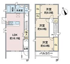 ＨＣ-Ｌ　Ｔｏｋｕｓｈｉｇｅ 1 ｜ 愛知県名古屋市緑区徳重3丁目314（賃貸一戸建3LDK・2階・82.38㎡） その2