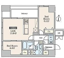 間取図画像 2LDK