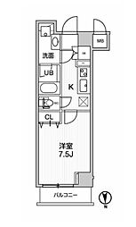 東京メトロ有楽町線 江戸川橋駅 徒歩5分の賃貸マンション 1階1Kの間取り