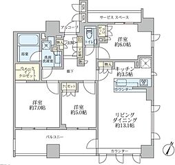 間取図画像 3LDK
