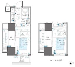 ZOOM信濃町 1DKの間取図画像