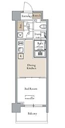 グランカーサ四谷 1DKの間取図画像