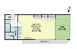 平河町ドリームマンション 1DKの間取図画像