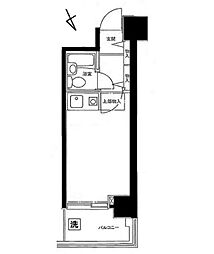 新宿御苑ダイカンプラザ 1Kの間取図画像