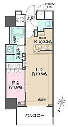 ザ・パークハウス麹町三丁目 1LDKの間取図画像