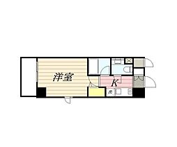 メゾン・ド・ヴィレ市ヶ谷 1Kの間取図画像