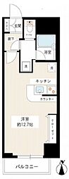 カスタリア新宿御苑 ワンルームの間取図画像