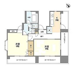 番町グロリアビル 2Kの間取図画像