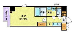 フェニックス市谷本村町 1Kの間取図画像