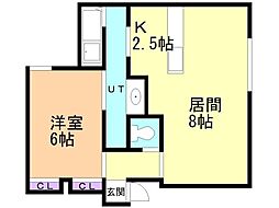 スカイコート新札幌Ｂ 1階