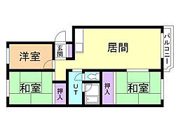 ジョグリスタ北広島 3LDKの間取図画像
