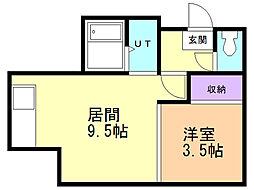アルバトロスタマイ 1LDKの間取図画像