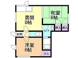 シティハイムオオカワ 2階