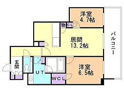プレミストタワー新さっぽろ 13階