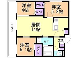 間取図画像 3LDK