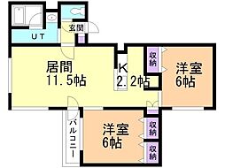 間取図画像 2LDK