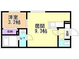 マリオットFビレッジ 1LDKの間取図画像